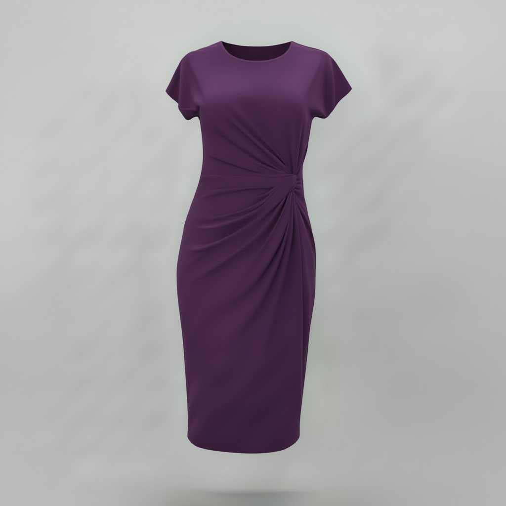 Elegant Midi Dress | Women's Formal Dress
