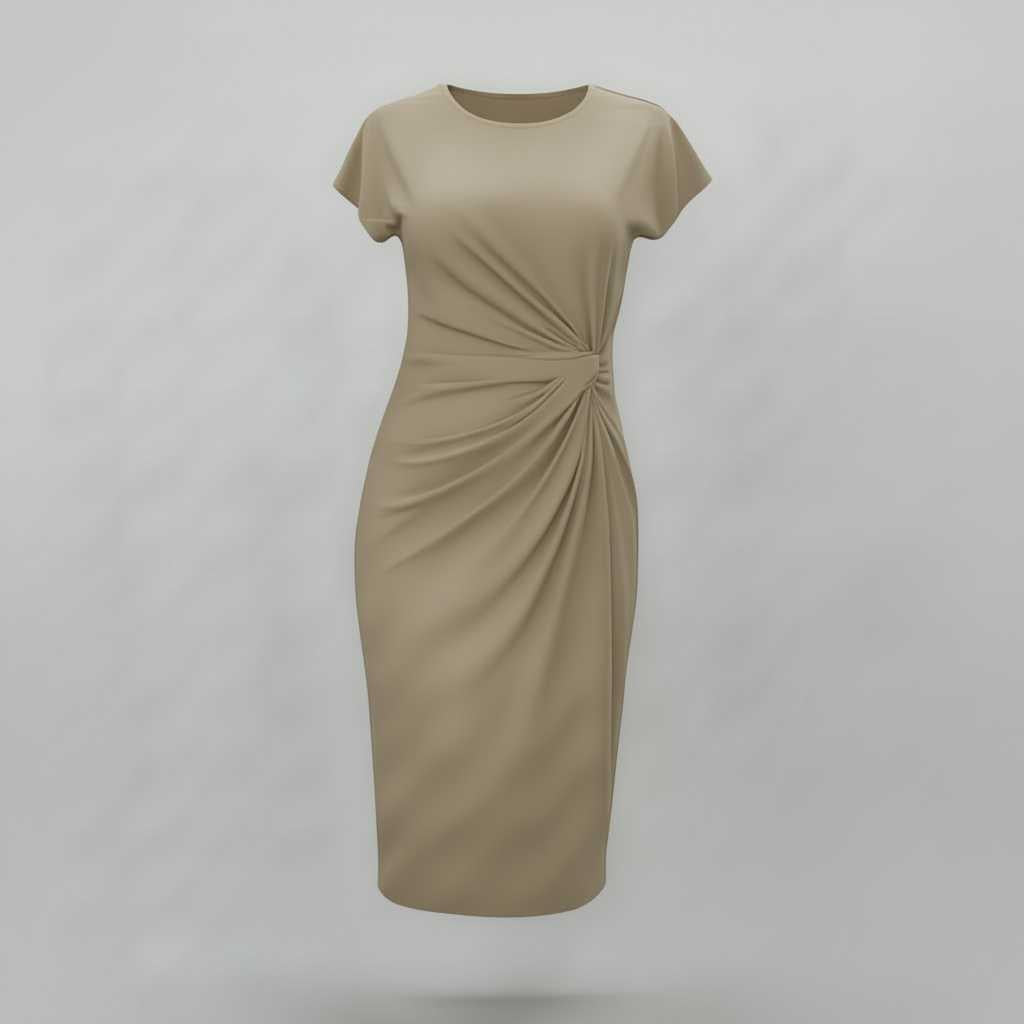 Elegant Midi Dress | Women's Formal Dress