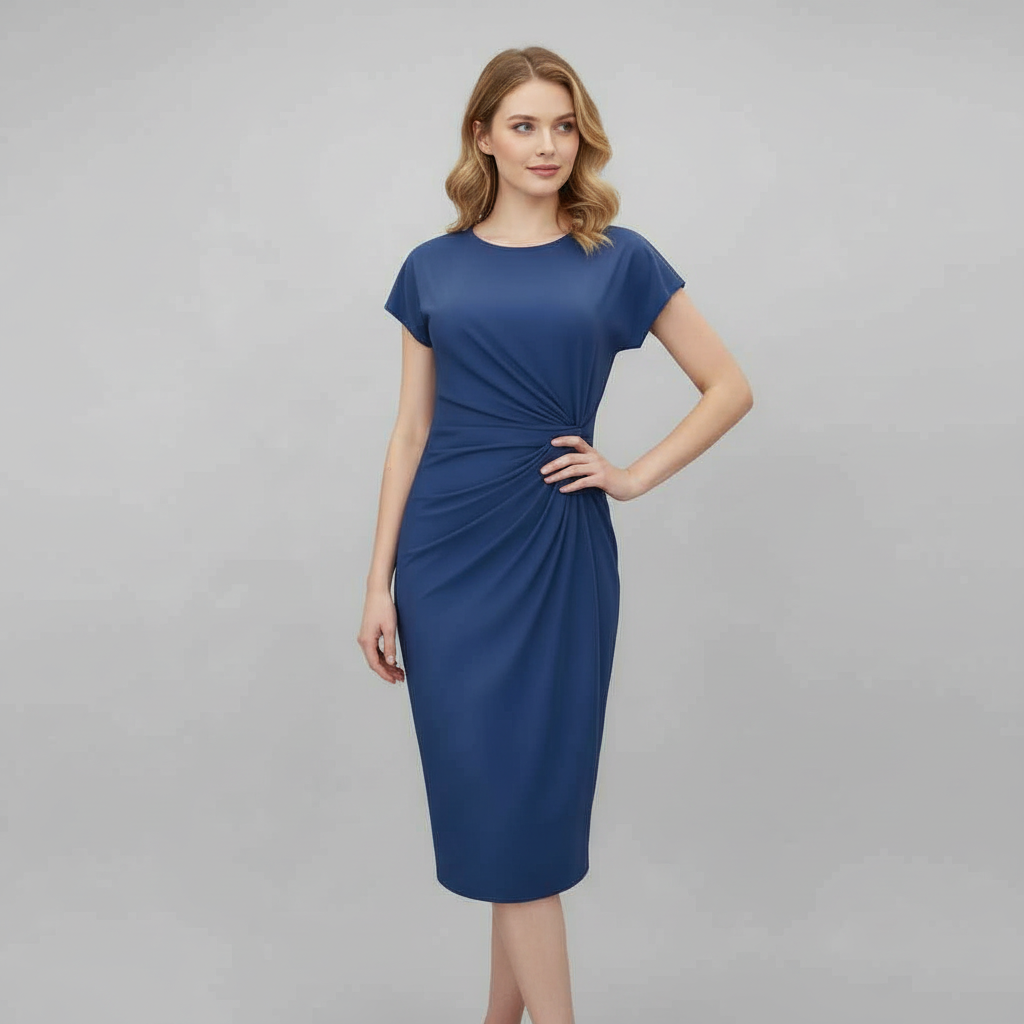 Elegant Midi Dress | Women's Formal Dress