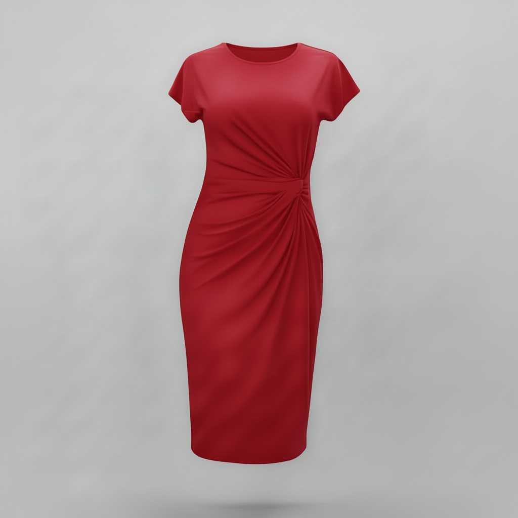 Elegant Midi Dress | Women's Formal Dress