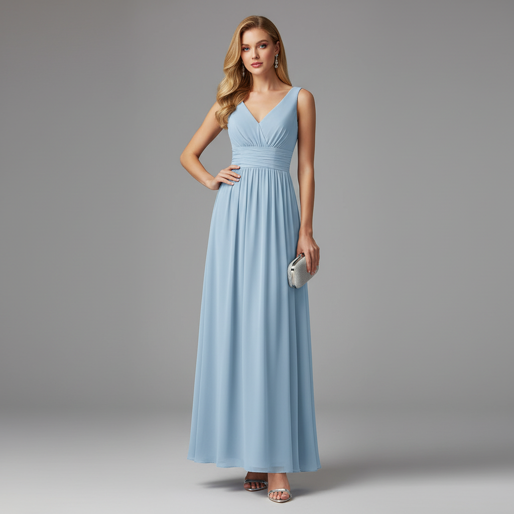 Elegant V-Neck Maxi Dress | Women's Formal Summer Dresses