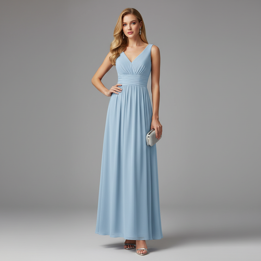 Elegant V-Neck Maxi Dress | Women's Formal Summer Dresses