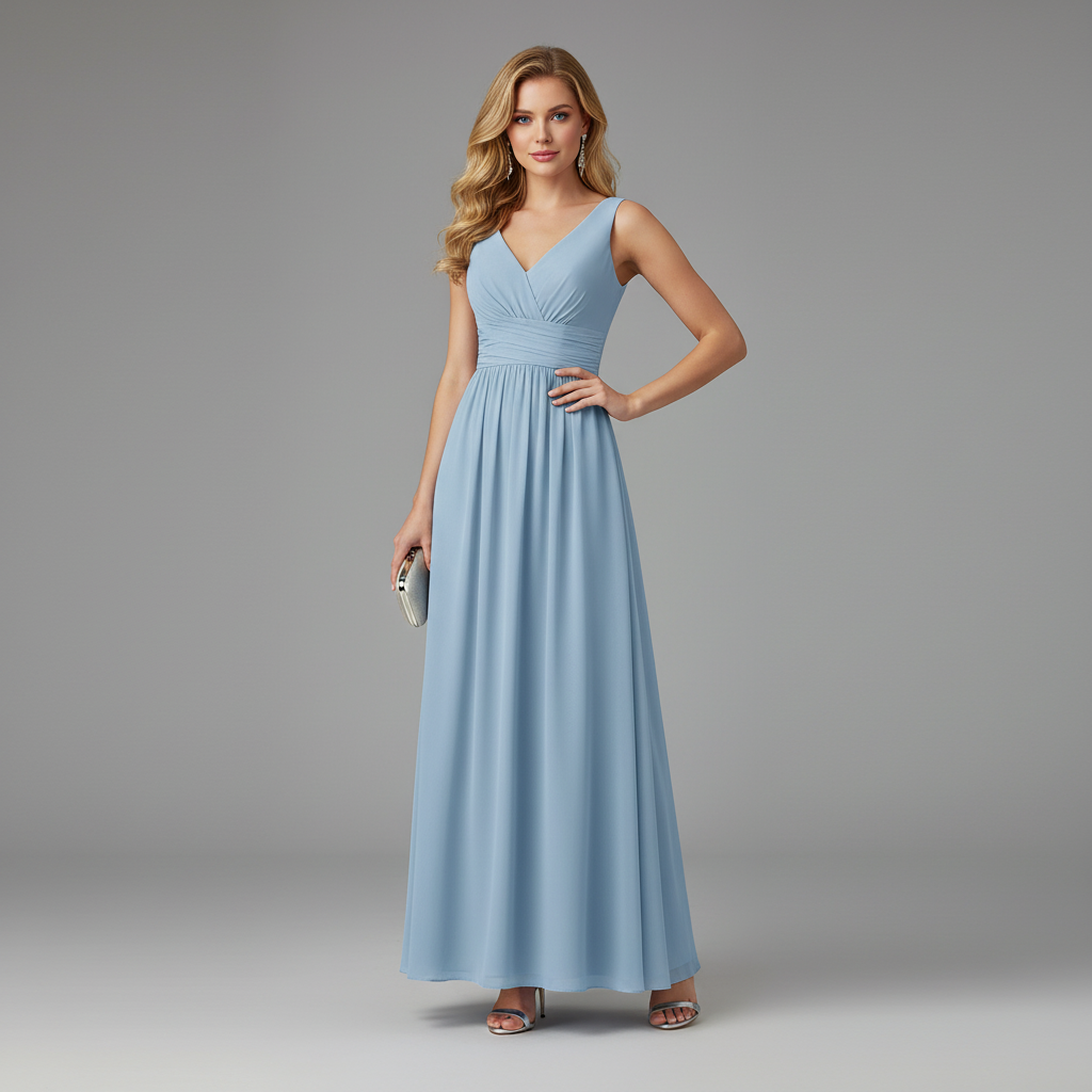 Elegant V-Neck Maxi Dress | Women's Formal Summer Dresses