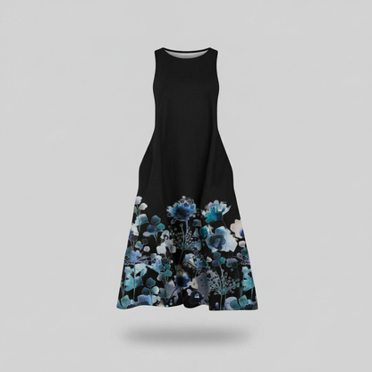 Floral A-Line Midi Dress | Women's Summer Dresses