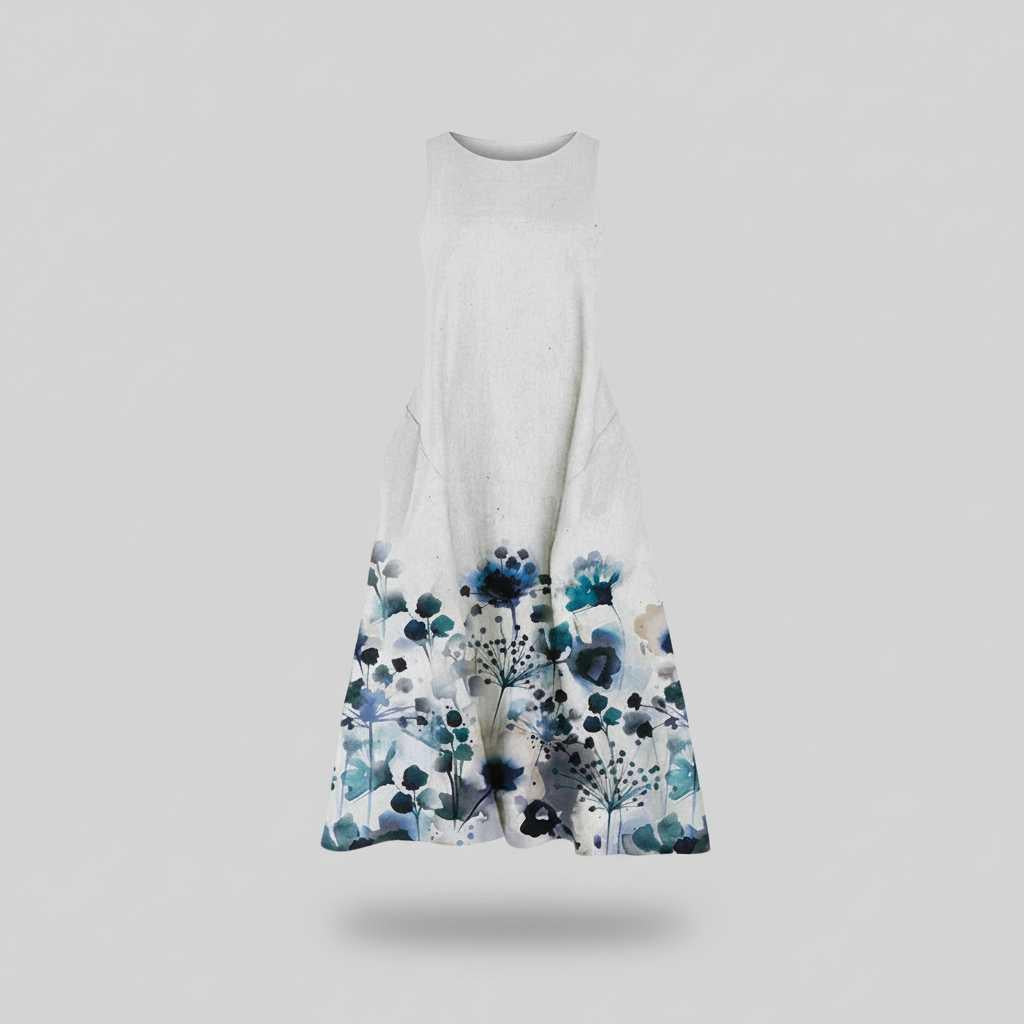 Floral A-Line Midi Dress | Women's Summer Dresses