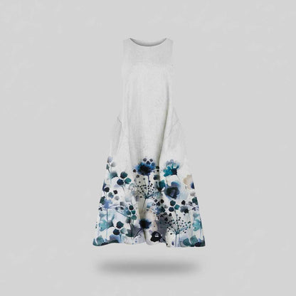 Floral A-Line Midi Dress | Women's Summer Dresses