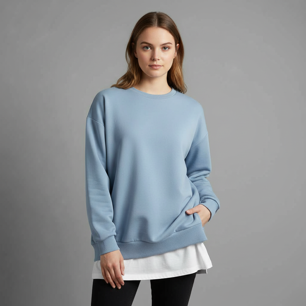 Women's Oversized Sweatshirt | Casual Crew Neck Top