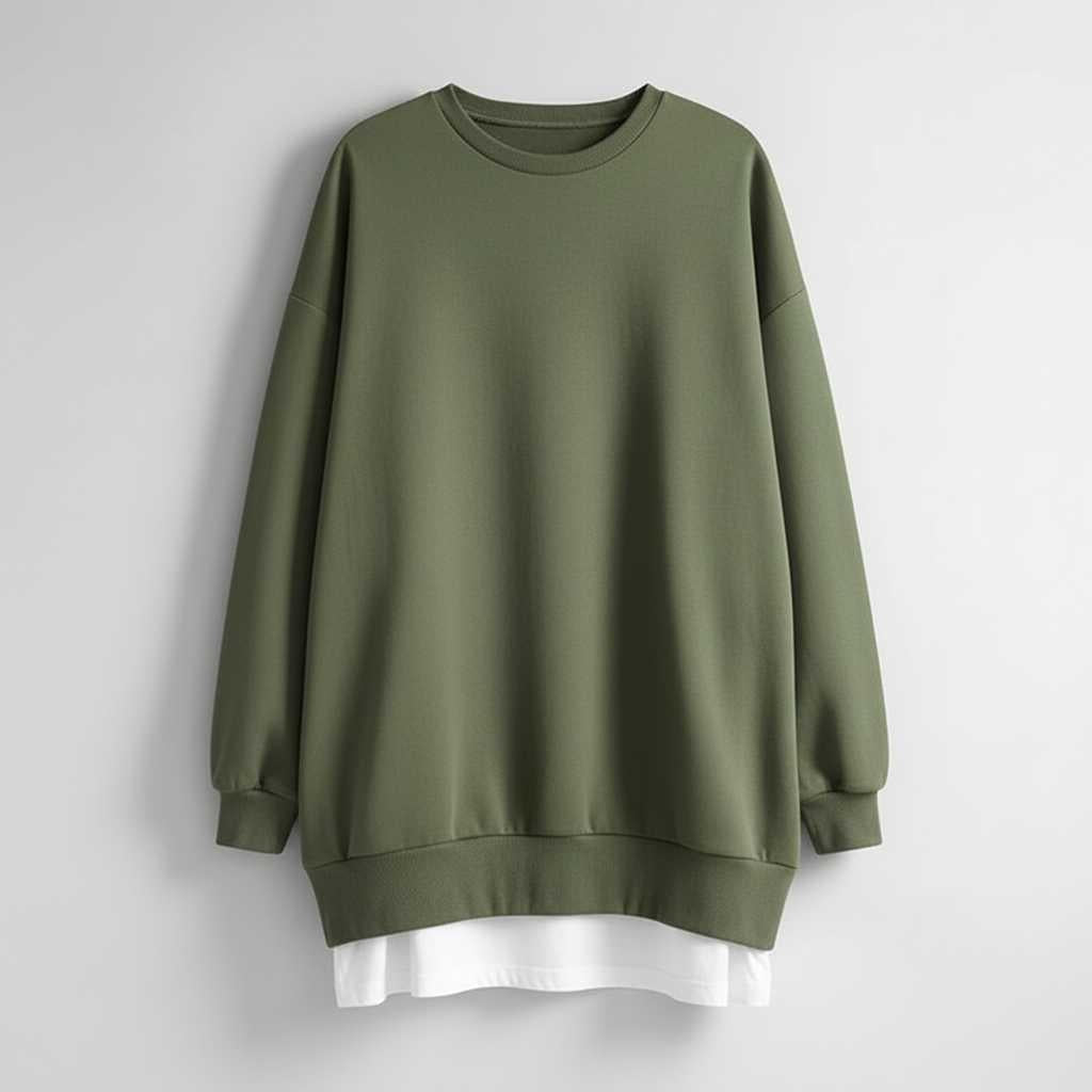 Women's Oversized Sweatshirt | Casual Crew Neck Top