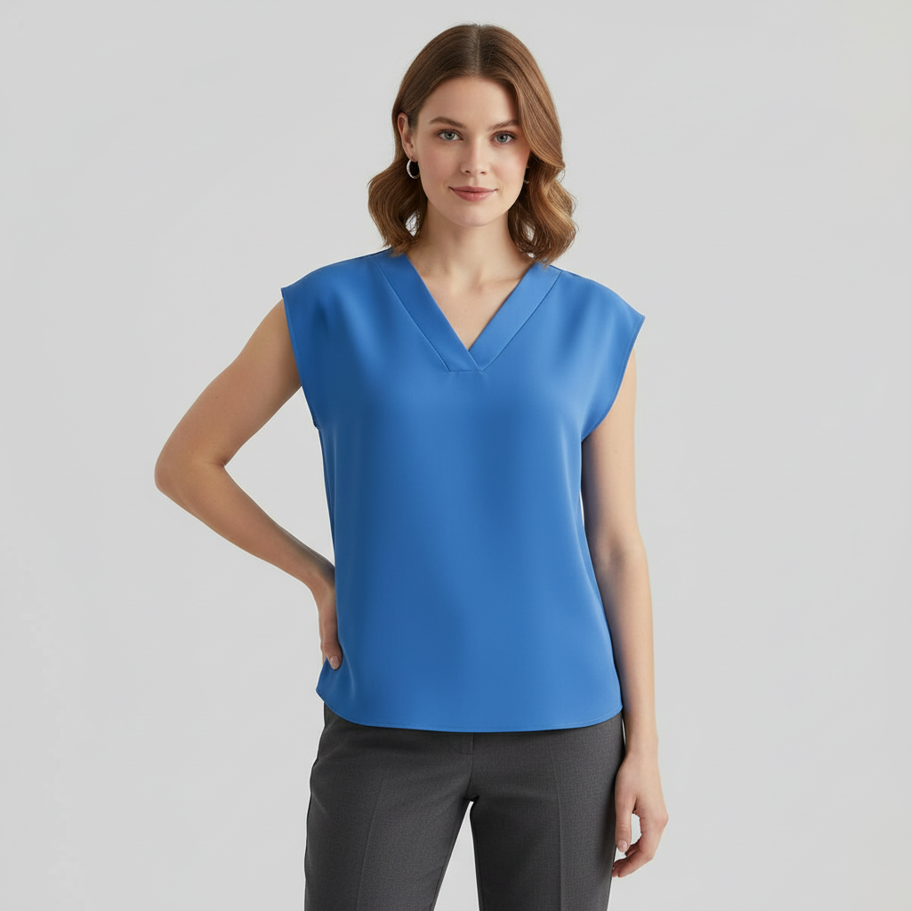 V-Neck Summer Blouse | Women's Casual Fashion Top
