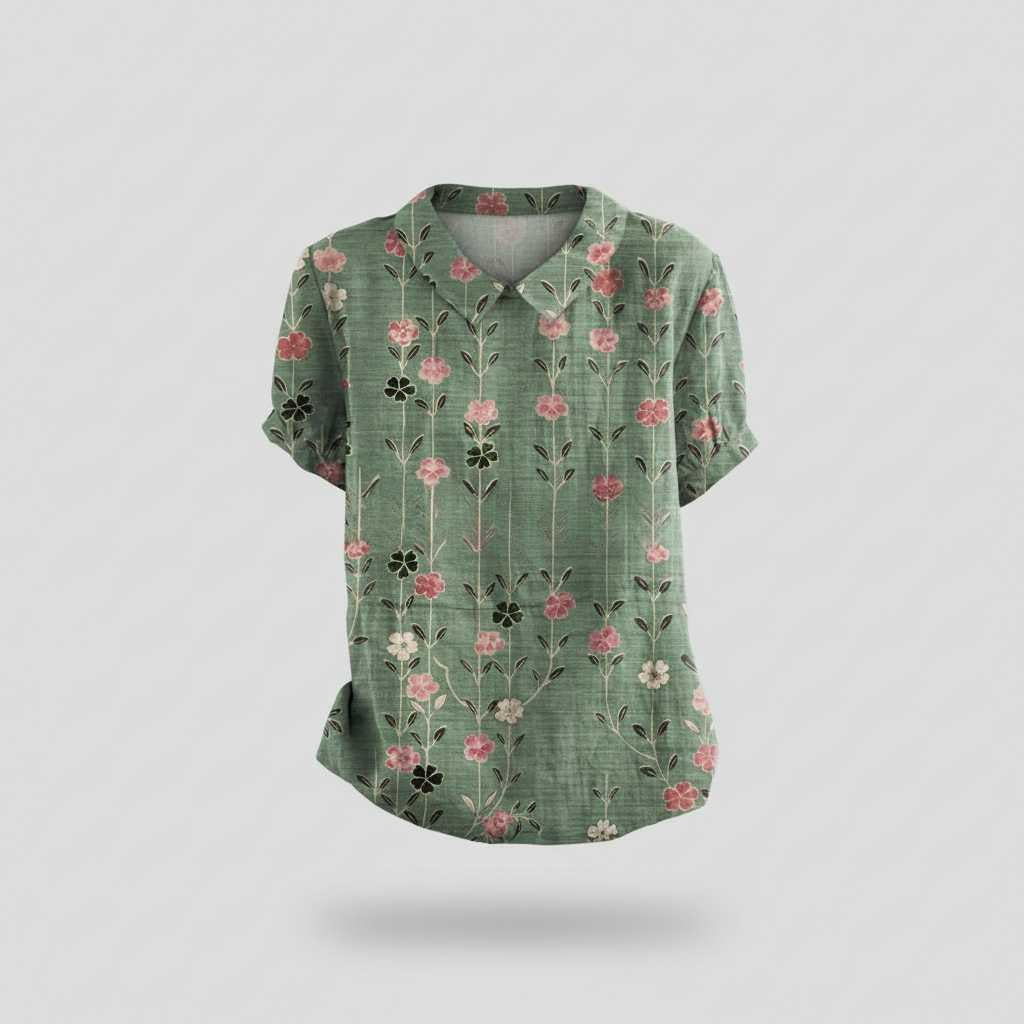 Floral Vintage Blouse | Women's Summer Top