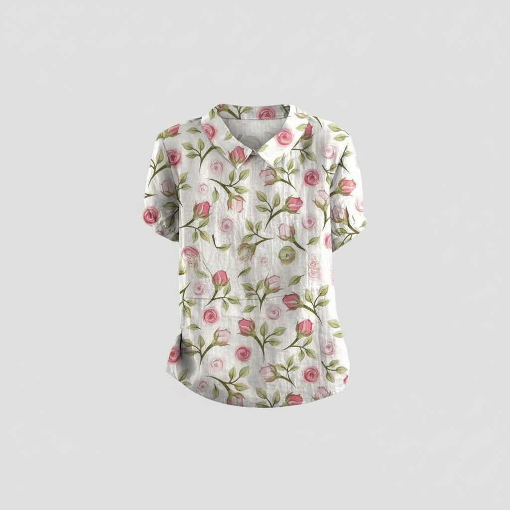 Floral Vintage Blouse | Women's Summer Top