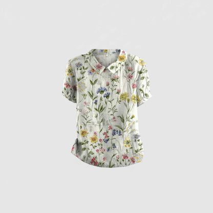 Floral Vintage Blouse | Women's Summer Top
