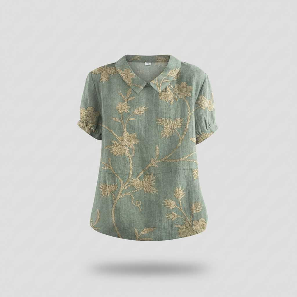 Floral Vintage Blouse | Women's Summer Top