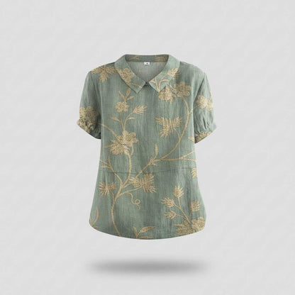 Floral Vintage Blouse | Women's Summer Top