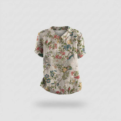 Floral Vintage Blouse | Women's Summer Top
