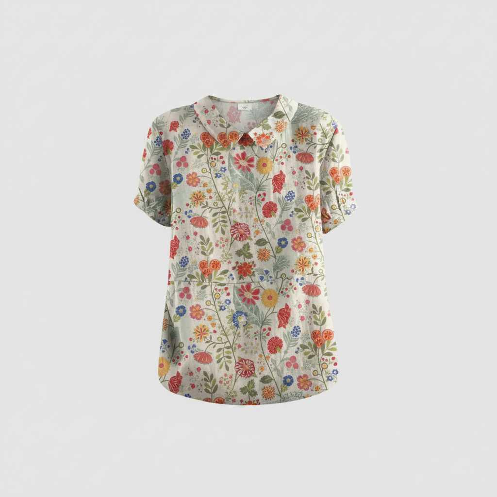 Floral Vintage Blouse | Women's Summer Top