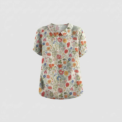 Floral Vintage Blouse | Women's Summer Top