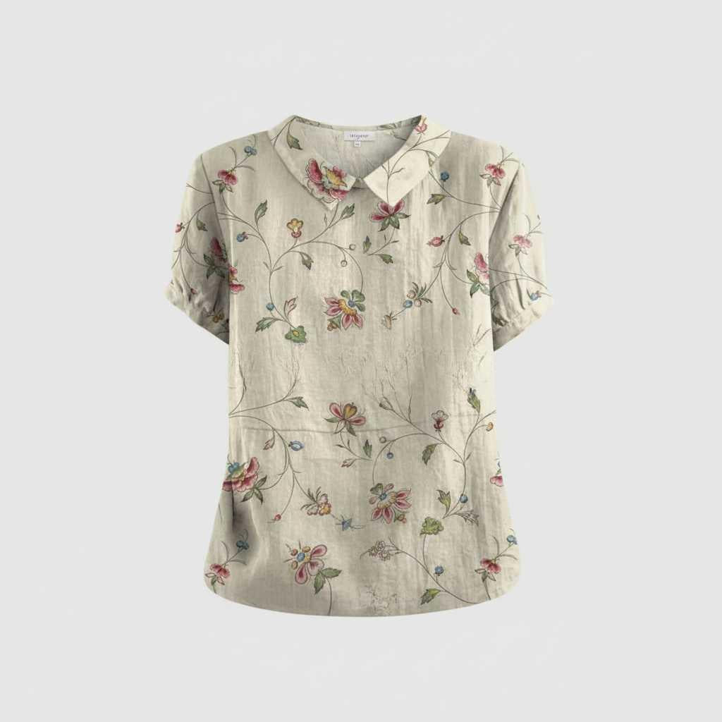 Floral Vintage Blouse | Women's Summer Top
