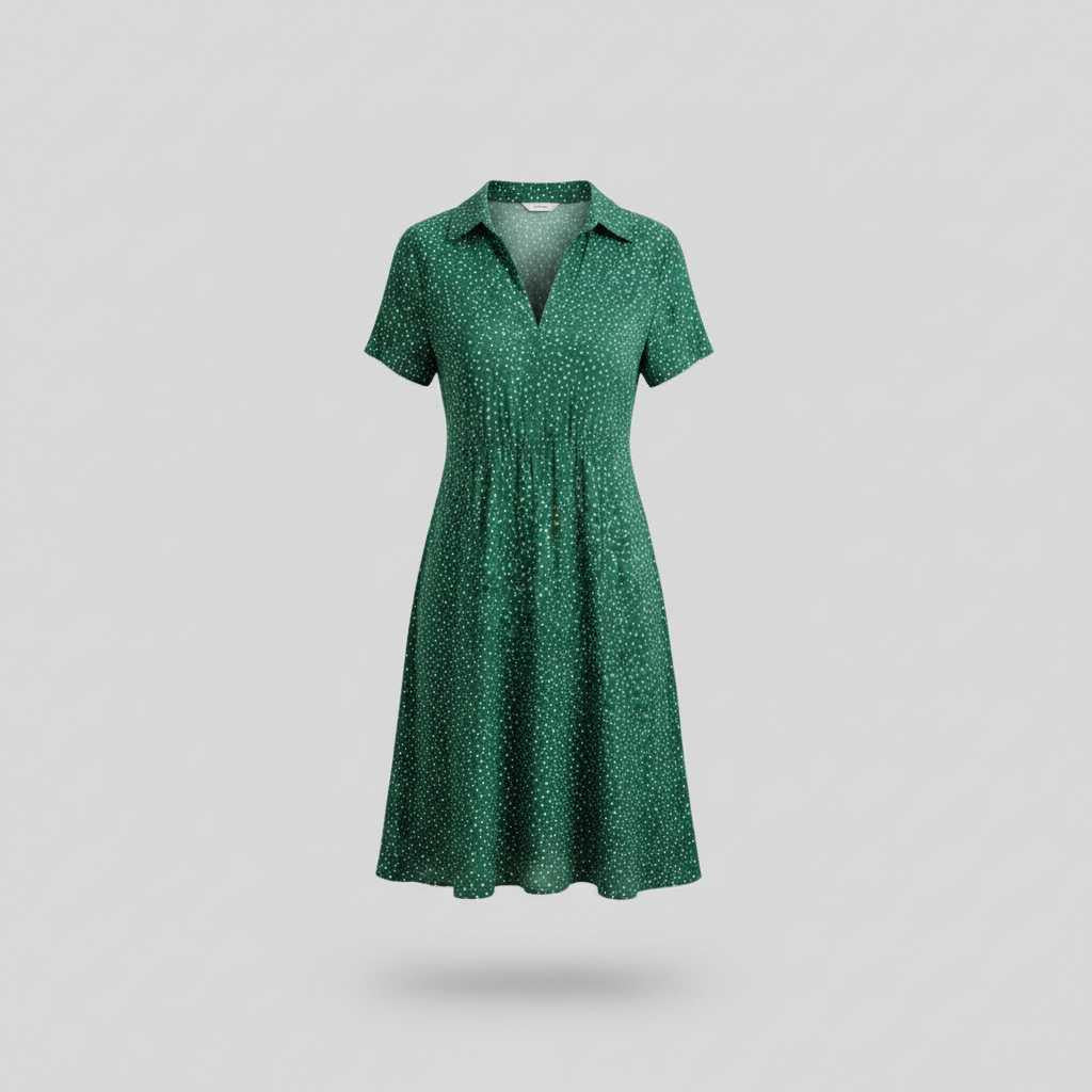 Women's Midi Shirt Dress | Casual Short Sleeve Dresses