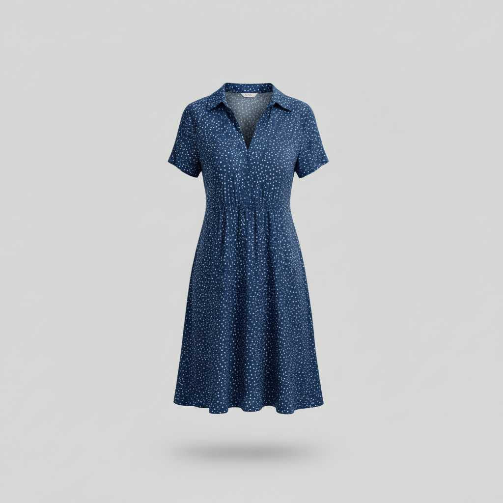 Women's Midi Shirt Dress | Casual Short Sleeve Dresses